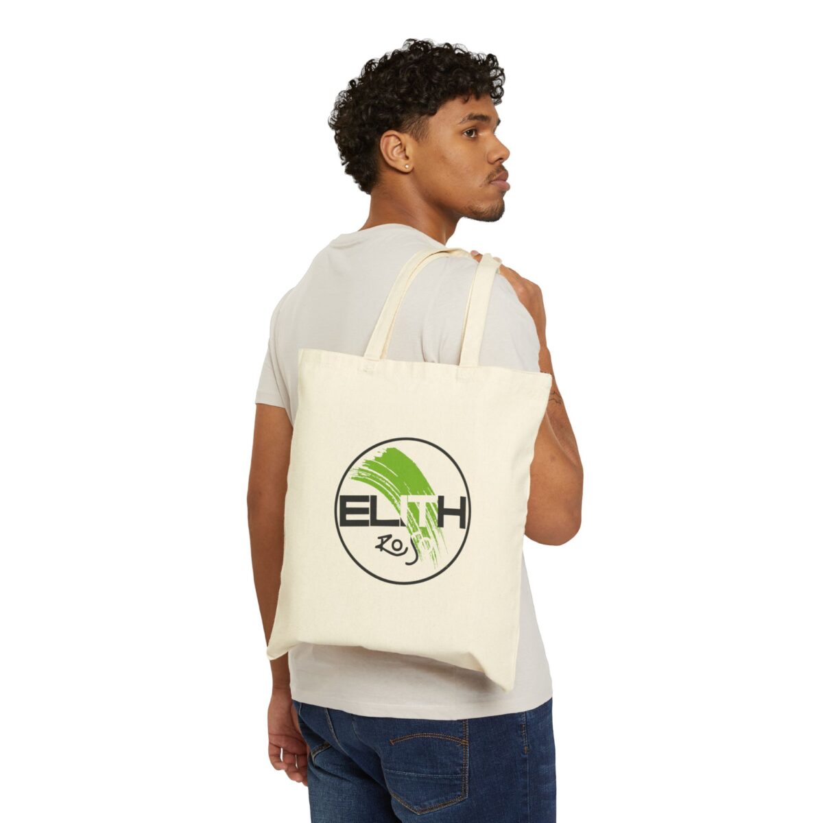 Eco-Friendly ELTH Logo Cotton Canvas Tote Bag - Image 3