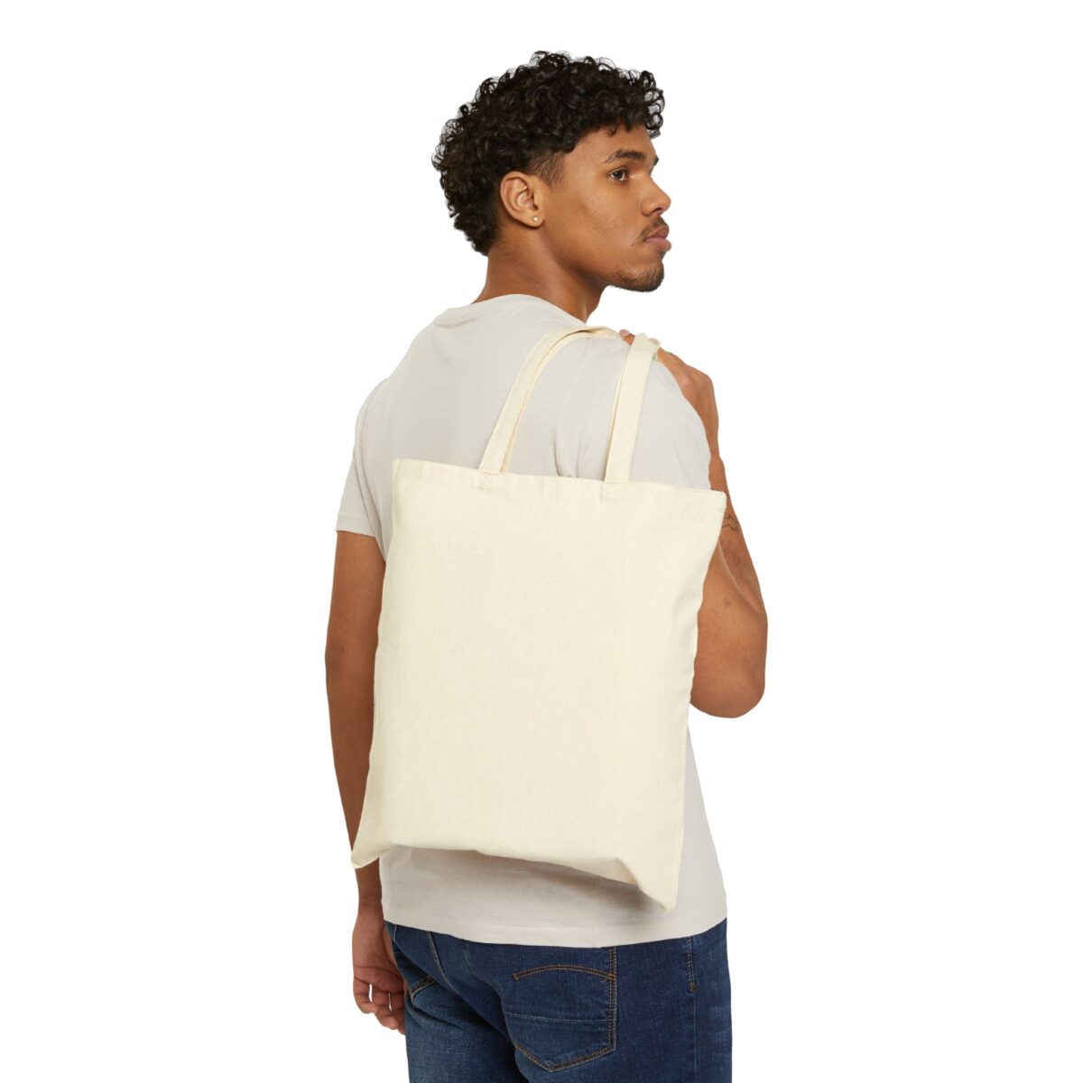 Eco-Friendly ELTH Logo Cotton Canvas Tote Bag - Image 4