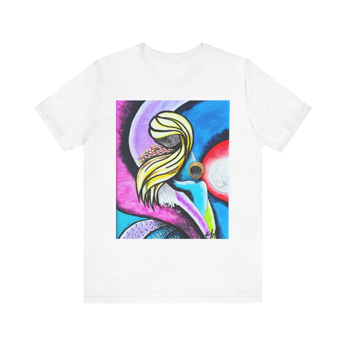 Cosmic Art Unisex Short Sleeve Tee - Vibrant Universe Design