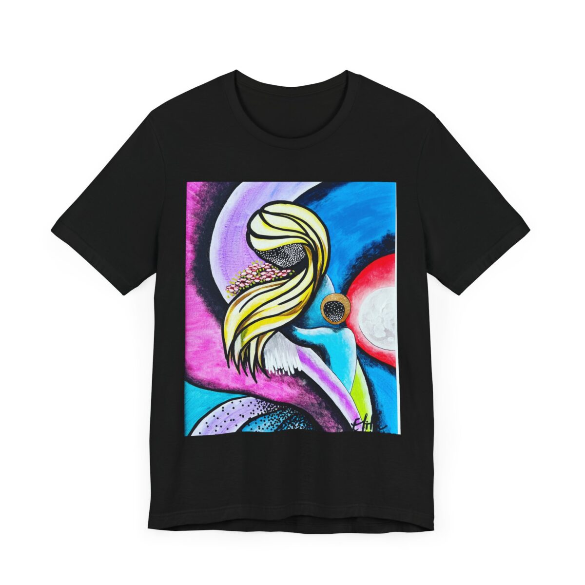 Cosmic Art Unisex Short Sleeve Tee - Vibrant Universe Design - Image 7