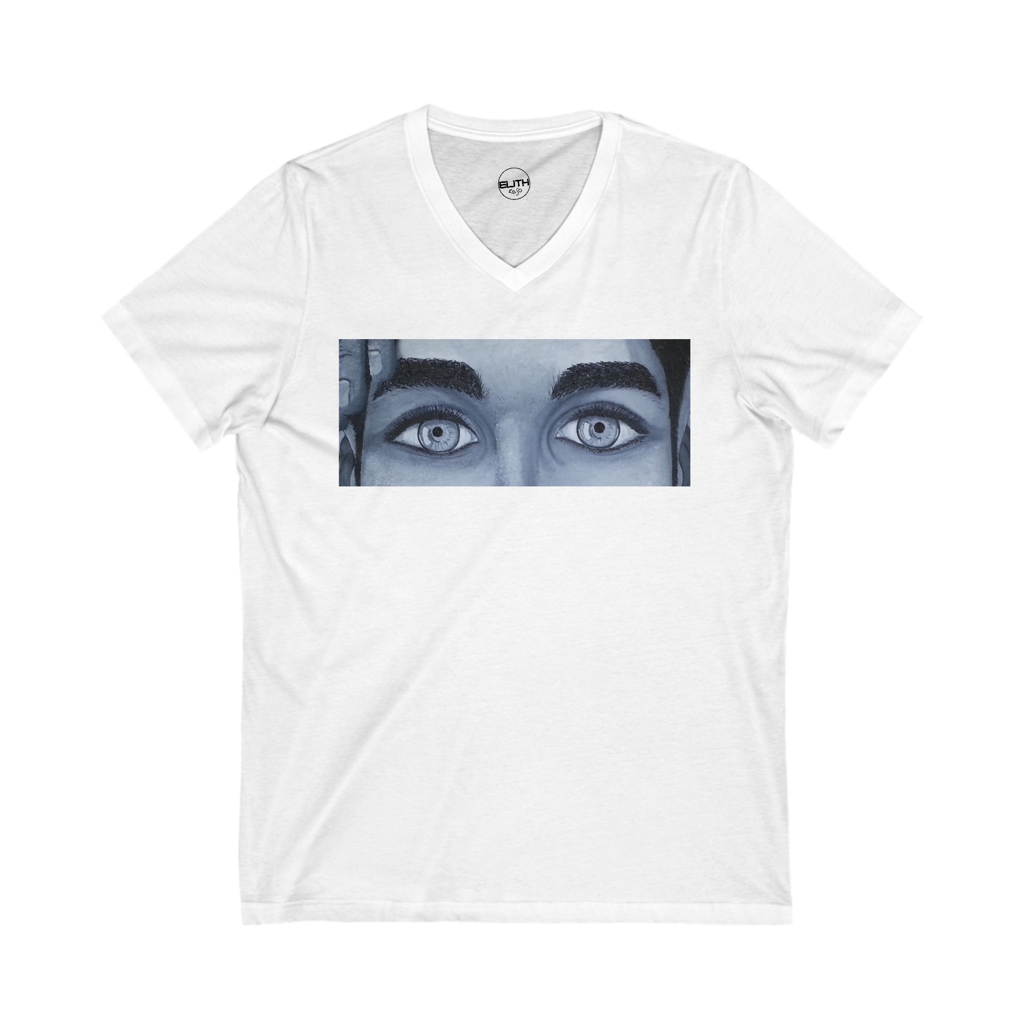 Unisex Jersey Short Sleeve V-Neck Tee - Art Piece Title: Soul - Image 3