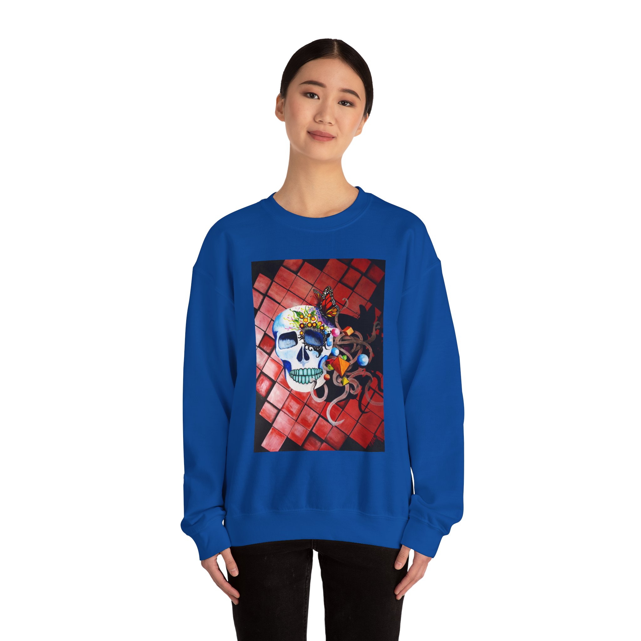 Unisex Crewneck Sweatshirt - Art Piece Title: Forever Fun - Image 8