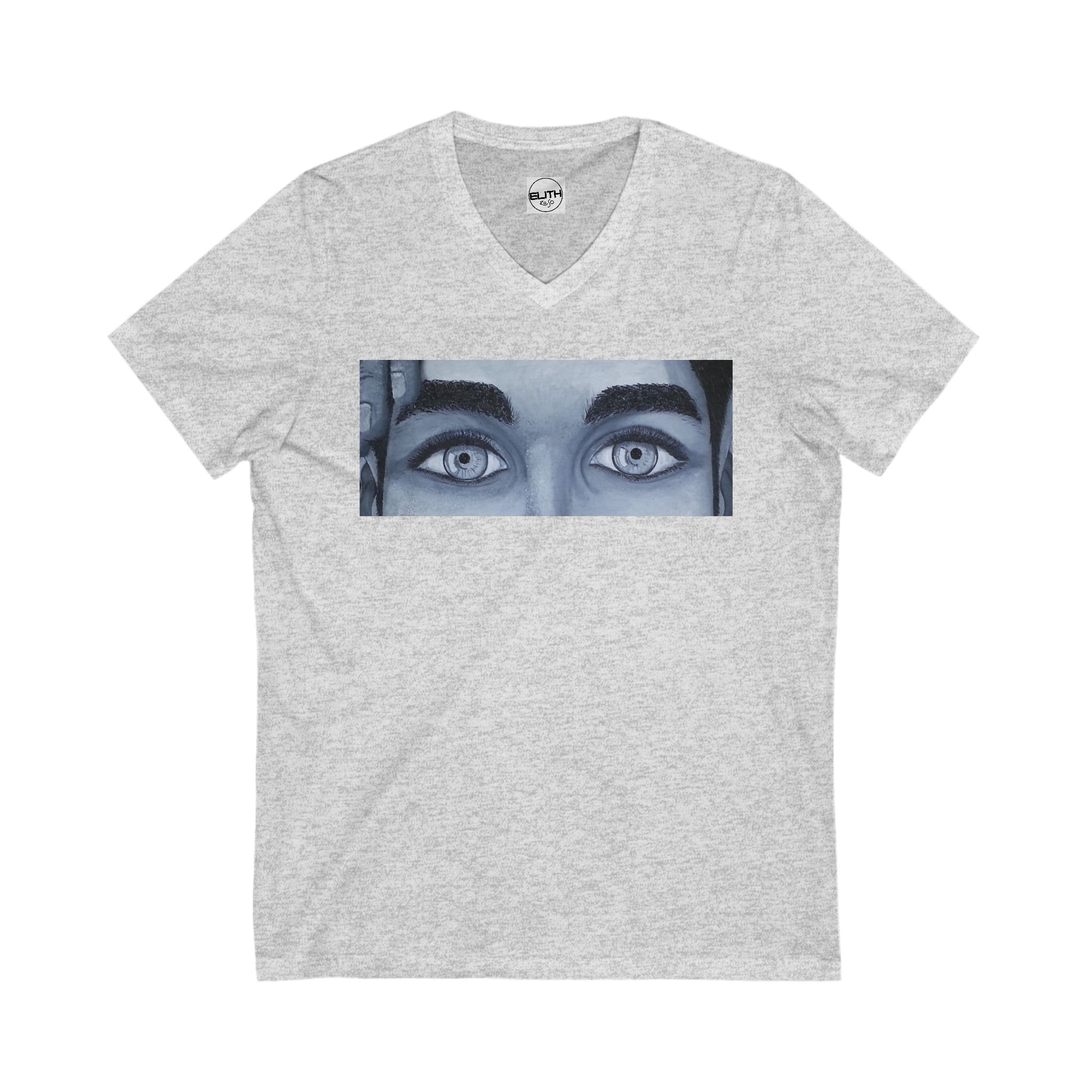 Unisex Jersey Short Sleeve V-Neck Tee - Art Piece Title: Soul - Image 5