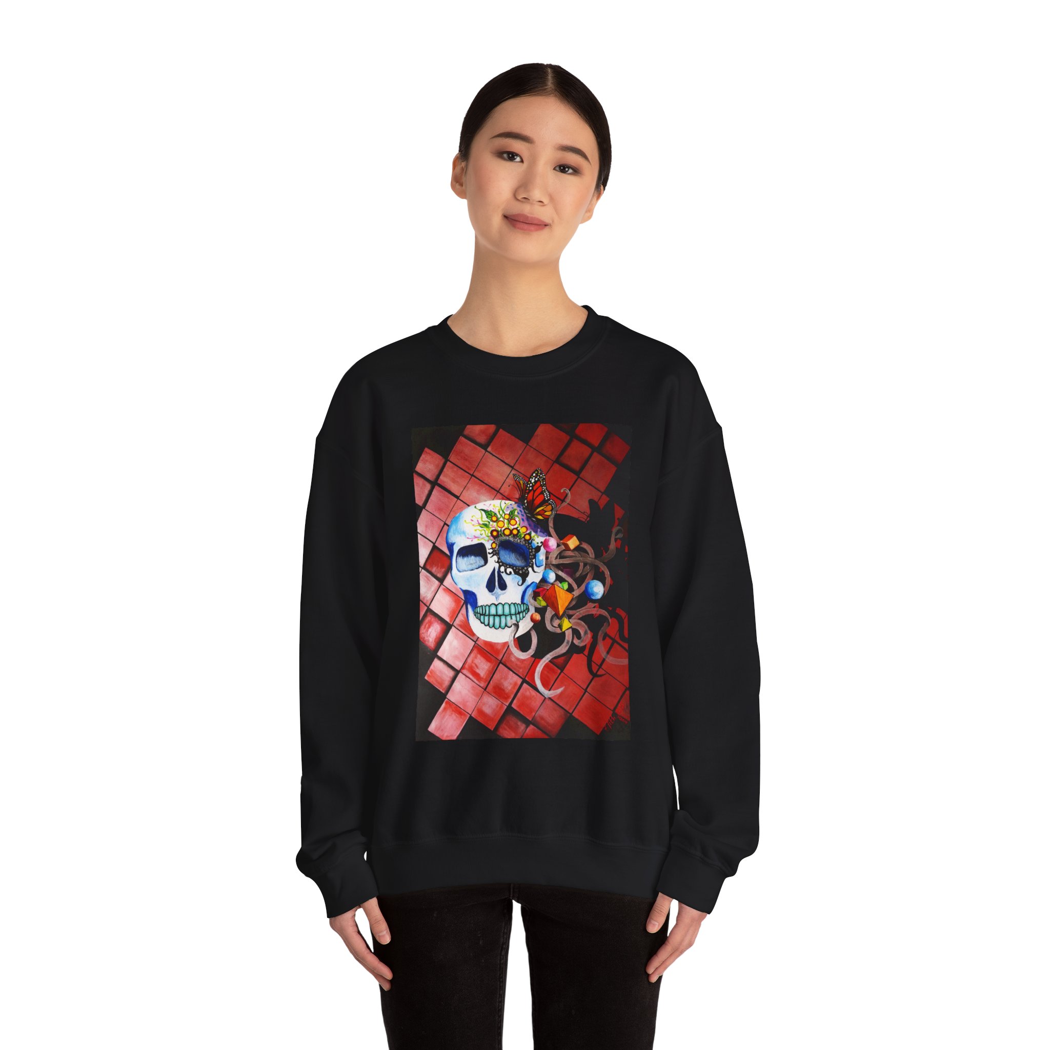Unisex Crewneck Sweatshirt - Art Piece Title: Forever Fun - Image 4