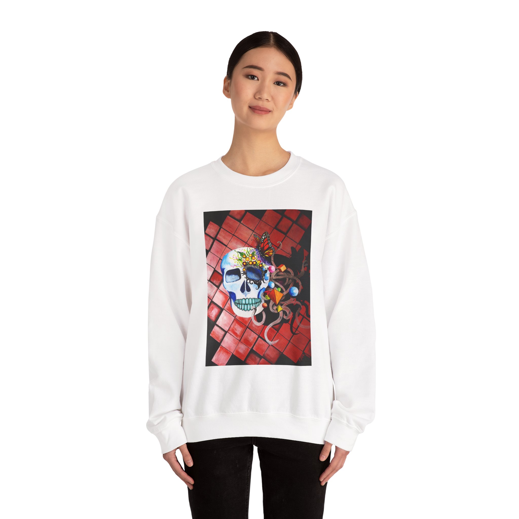 Unisex Crewneck Sweatshirt - Art Piece Title: Forever Fun - Image 12
